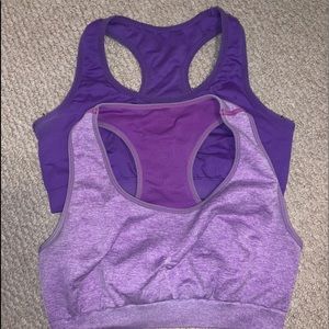 2-pack Purple Sports Bras